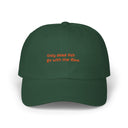 Only Dead Fish Go with the Flow – Classic Dad Cap