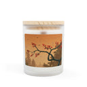 Crimson Dusk - Frosted Glass Candle (11oz)