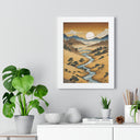 Golden Horizon - Framed Vertical Poster
