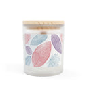 Vibrant Leaf Autumn - Frosted Glass Candle (11oz)