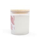 Vibrant Leaf Pink - Frosted Glass Candle (11oz)