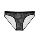 Vibrant Leaf Print Black - Women's Underwear