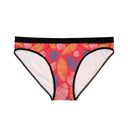 Vibrant Leaf Print Red - Women's Underwear