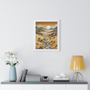 Golden Horizon - Framed Vertical Poster