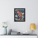 Koi Ascend - Framed Vertical Poster
