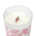 Vibrant Leaf Pink - Frosted Glass Candle (11oz)