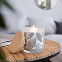 Vibrant Leaf Black - Frosted Glass Candle (11oz)