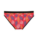 Vibrant Leaf Print Red - Women's Underwear