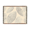 Imprinted Leaves – Woven Blanket