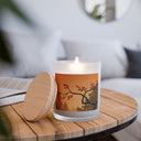 Crimson Dusk - Frosted Glass Candle (11oz)