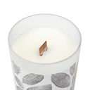 Vibrant Leaf Black - Frosted Glass Candle (11oz)